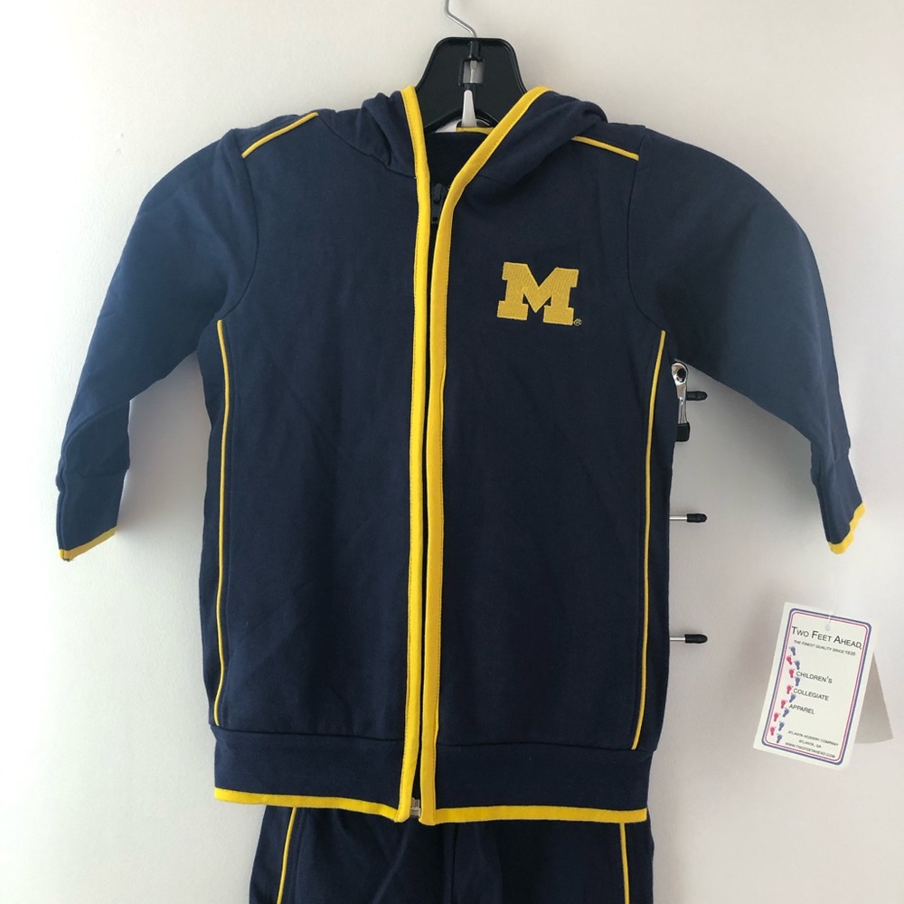 Michigan Navy hood and pant set